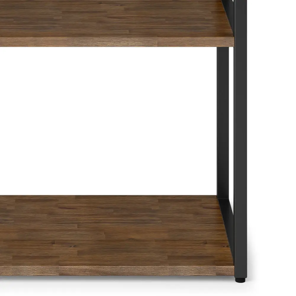 Dual Monitor Ralston - Bookcase - Rustic Natural Aged Chestnut
