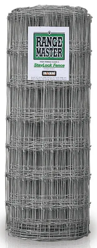 Rangemaster 6797 Series Staylock Fence, 12 , 49 H, 330 ft L, 12-1/2 ga, Alloy, Galvanized