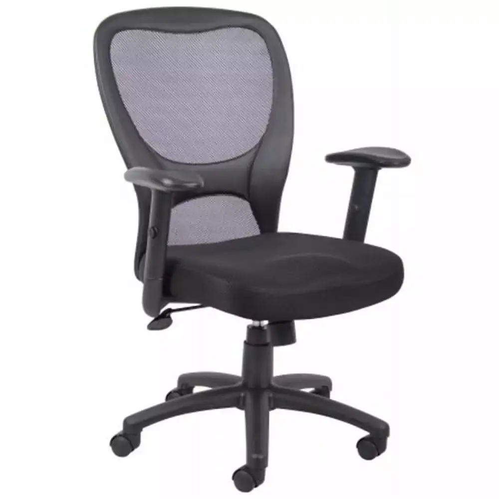 25 Inch Budget Mesh Task Chair Black Ergonomic Office Chair Procomfort