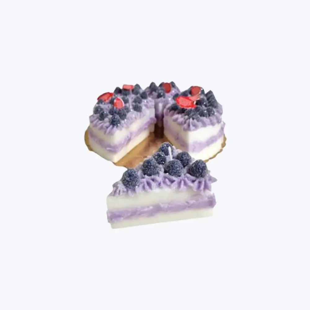 Blackberry Cake Slice Candle | Fast Shipping