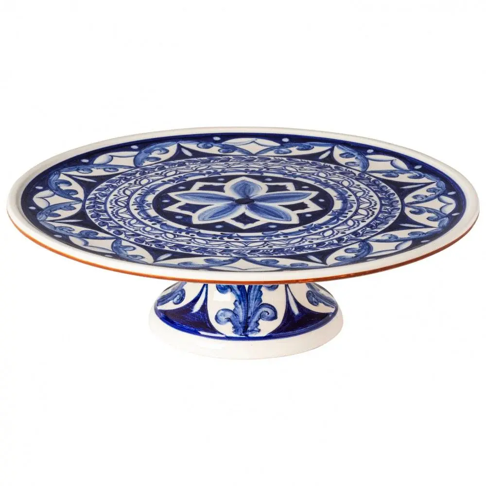 Premium Edible Alentejo Terracotta Footed Cake Plate 13"