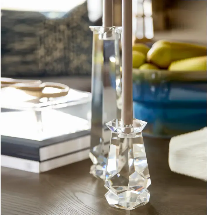 Faceted Crystal Candleholder