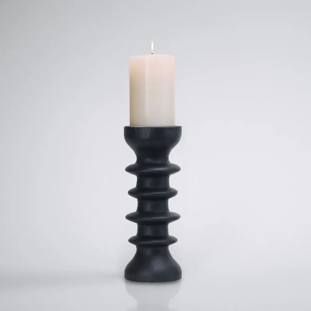 Genaro Candle Holder - Ebony