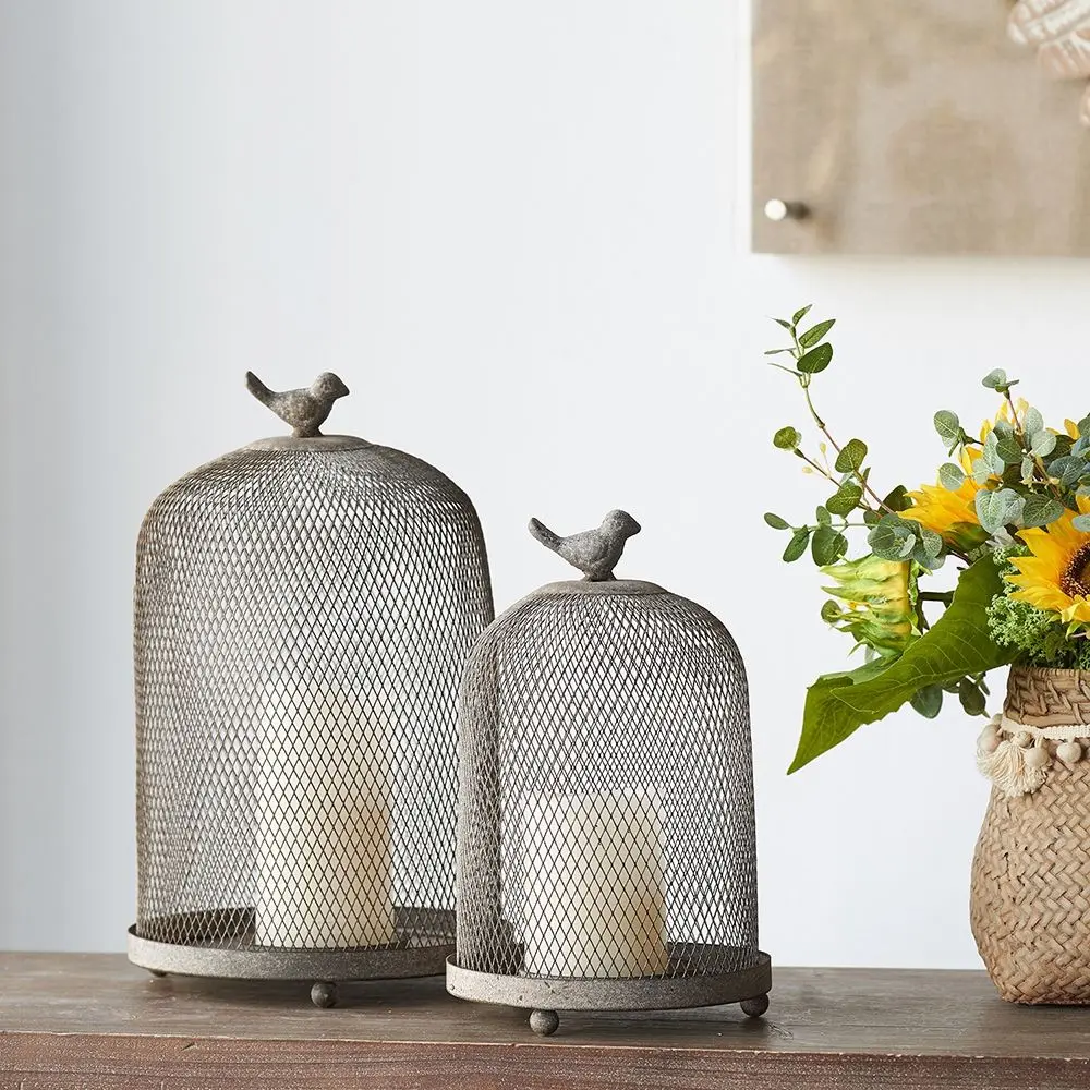 Premium Scented Ophira Sparrow Candle Holders adjust 2) - Antique Gray