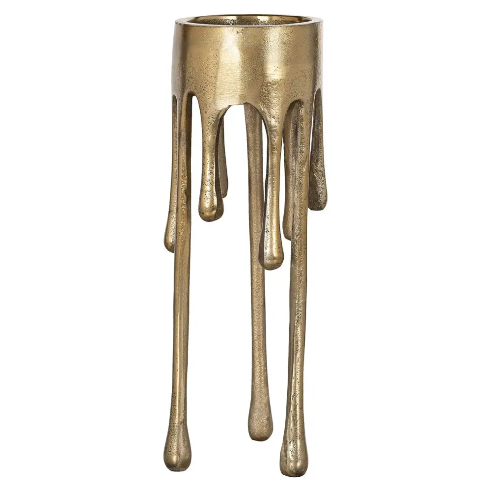 Lorin Modest Candle Holder - Brushed Gold