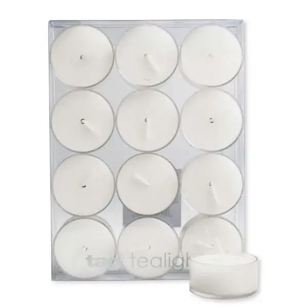 Color Studio Tealight Candles Set 12 - Chalk