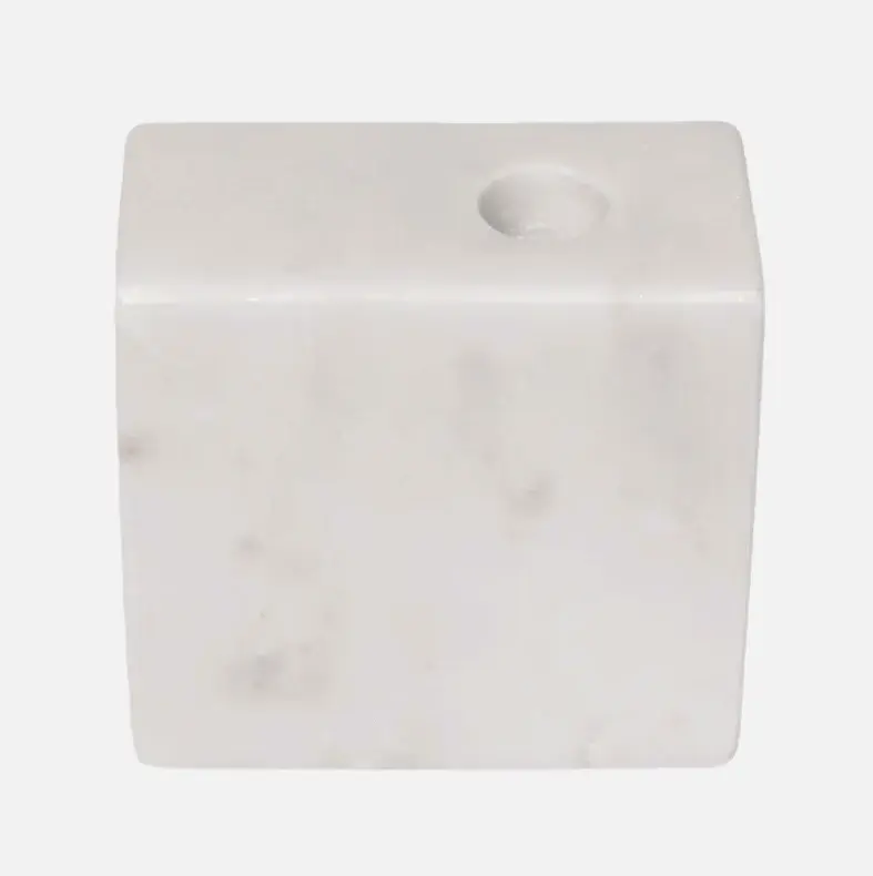 Ivory Marble Taper Holder