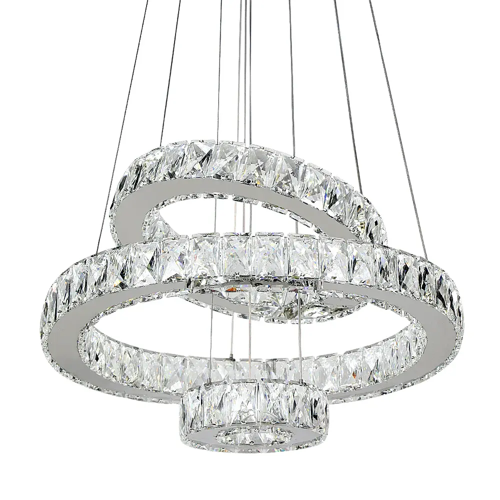 Maxax 3 - Light Exclusive / Statement Geometric LED Crystal Chandelier #YX-400