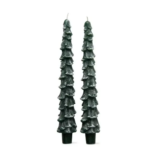 Spruce Taper Candles place 2 - Hunter Green