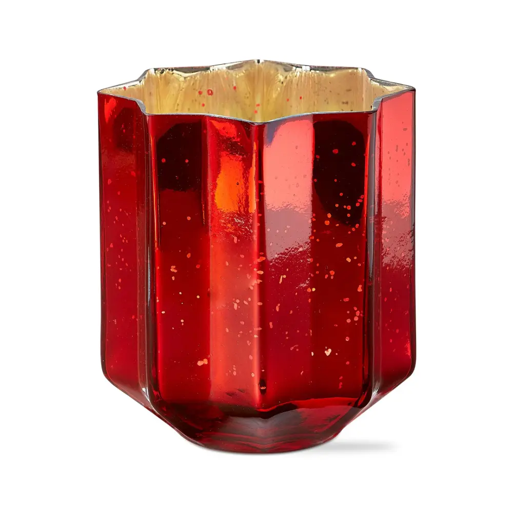 Starlight tealight holder Large - RUBY