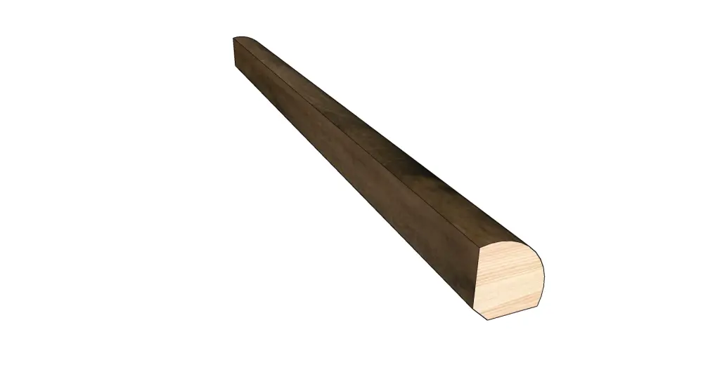 Cognac Oak 0.75 . Chunky x 0.75 . Width x 78 . Length Quarter Round Hardwood Molding