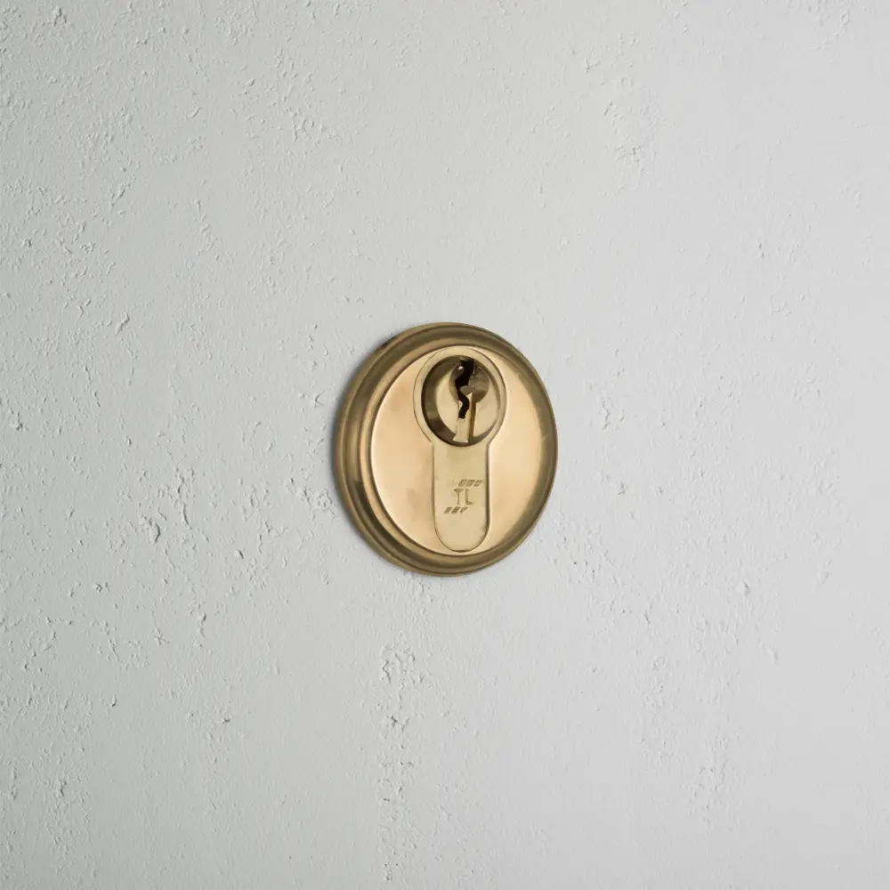 Canning Key Escutcheon - Antique Warm alloy