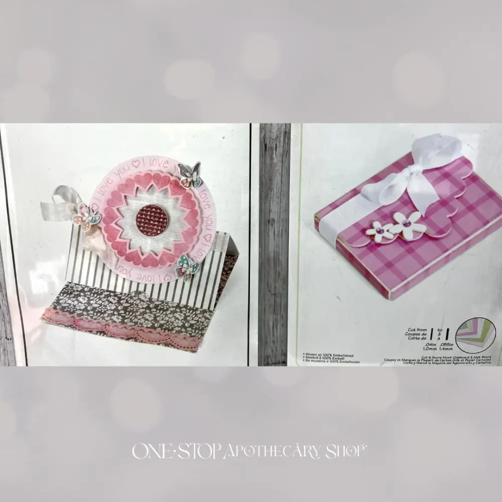 Foil Fringe Sizzix CIRCLE CARD STAND UPS & Favor Box Dies