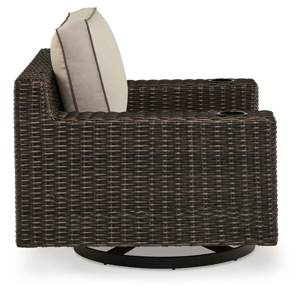 Coastline Bay - Pivot Lounge W/ Cushion - Brown