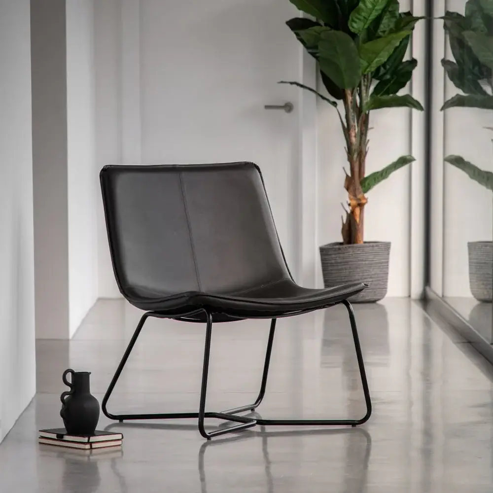 Hawkline Lounge Chair Charcoal - 86 Inch Length