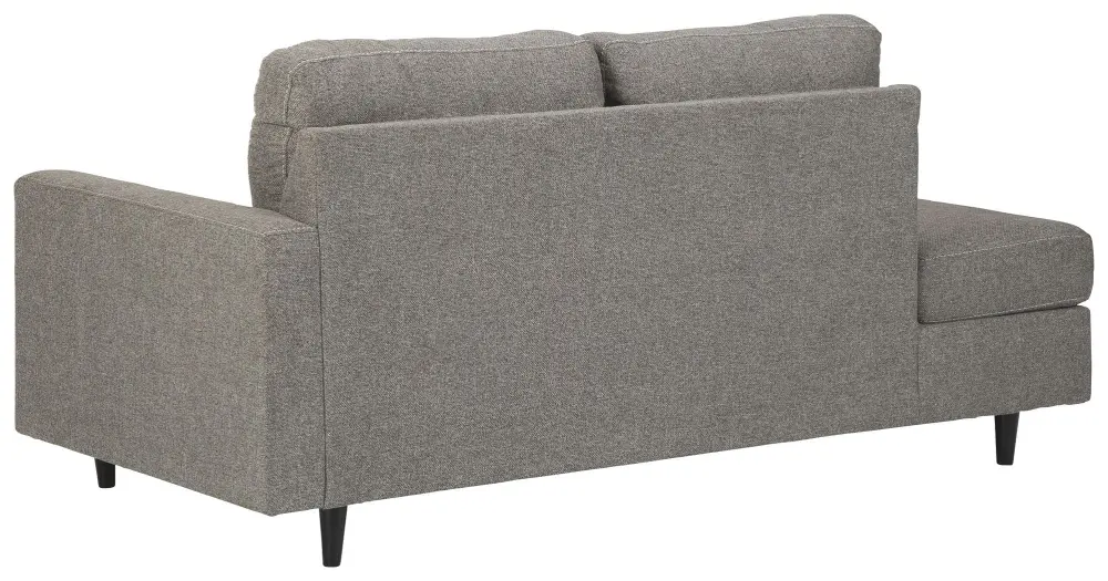 Lyman - RAF Corner Chaise - Graphite Charcoal Gray Fabric