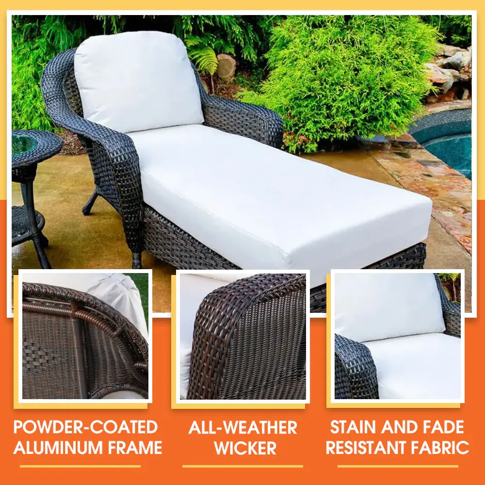 Storage Ottoman Sea Pines Chaise Lounge