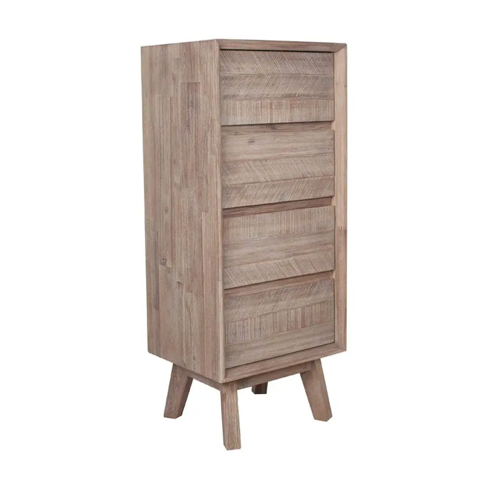 Space Saving Bunk Melville Acacia Wood 4 Drawer Towering Boy - Sand Wash