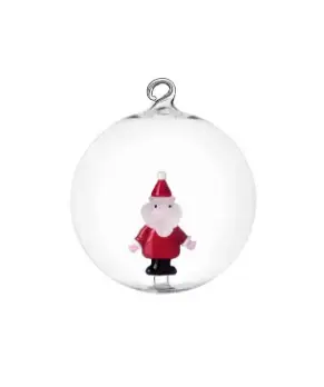 Felt Animal Ichendorf Christmas Tales Santa Claus Glass Ball Ornament