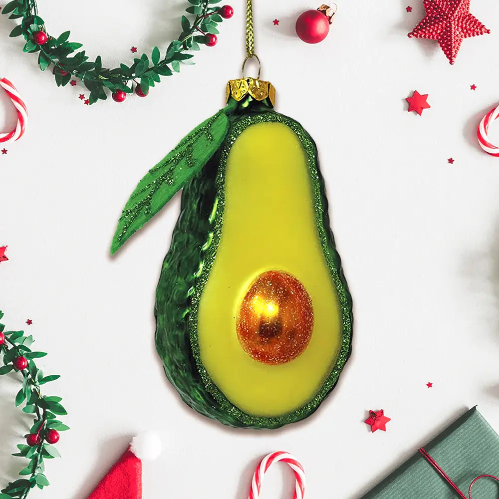 Avocado Glass Christmas Ornament 6ft Length