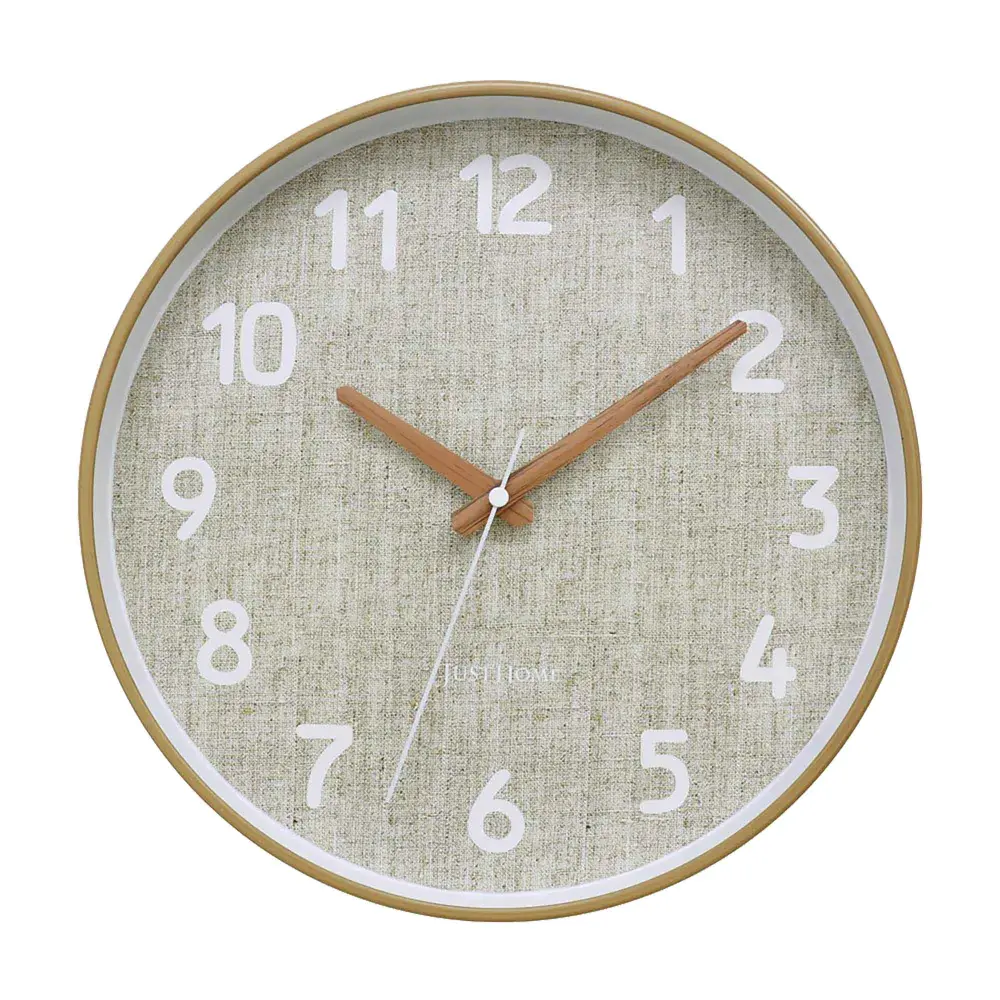 Fabric Impression Wall Clock, 12'' Office Wall