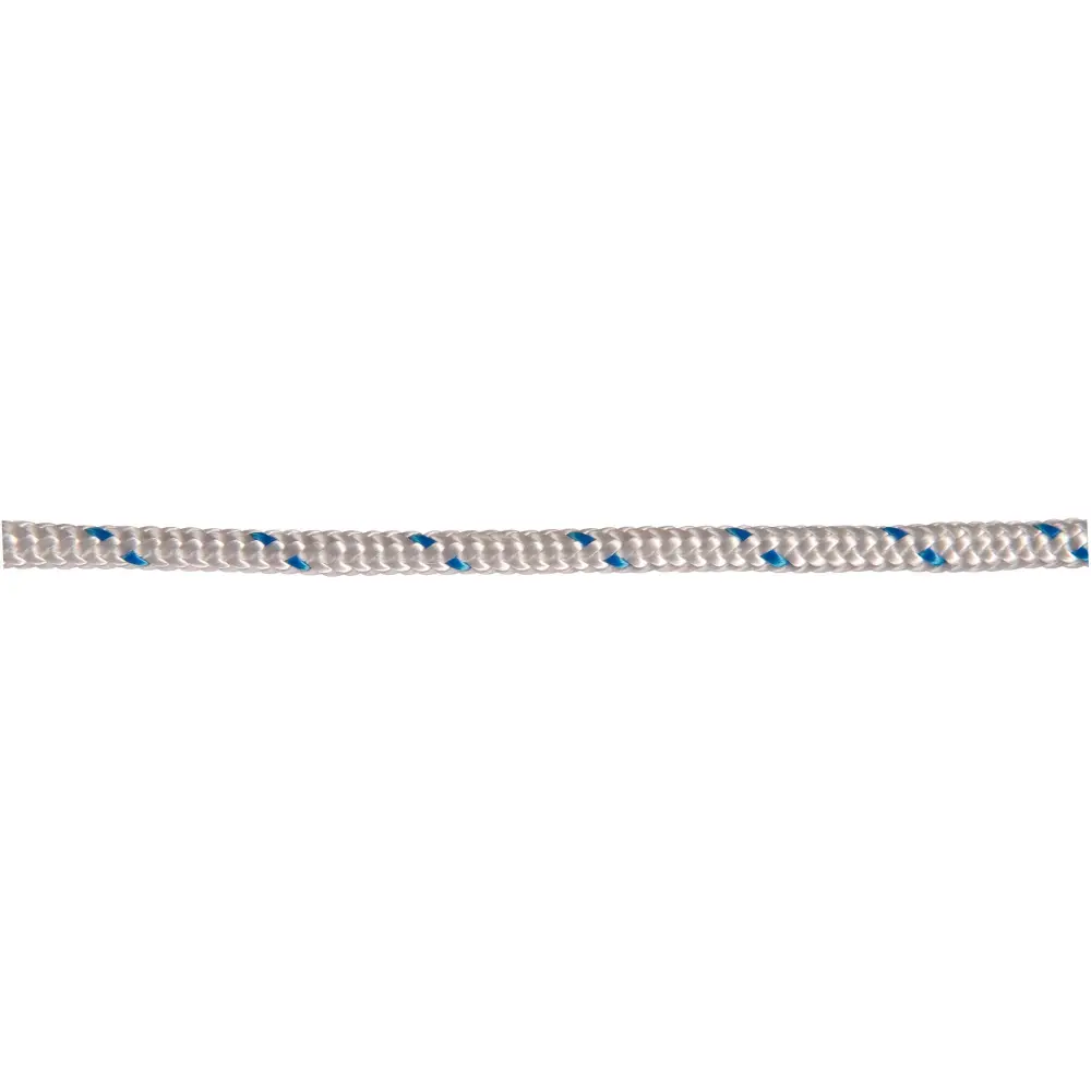 1/4'' Braided Modern fabric Clothesline, White and Blue - 150'