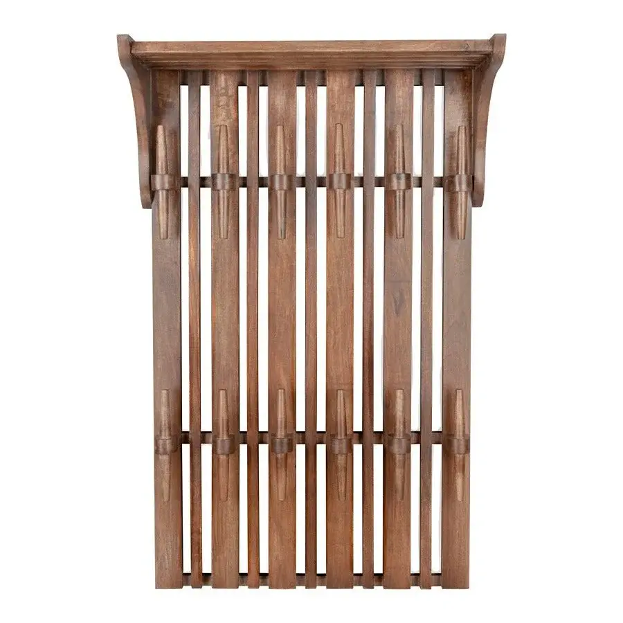 Bench Hooks Jakub Wall Coat Rack - Walnut