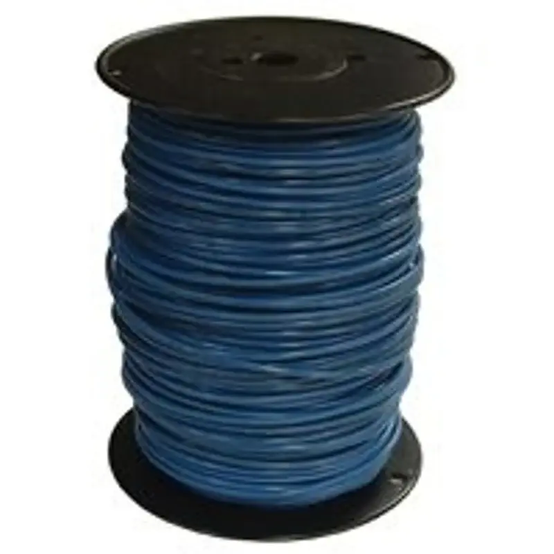 Southwire 10BLU-STRX500 Series Building Wire, Blue Sheath, 10 AWG Wire, 1-Conductor, Red metal Conductor, Blue Sheath
