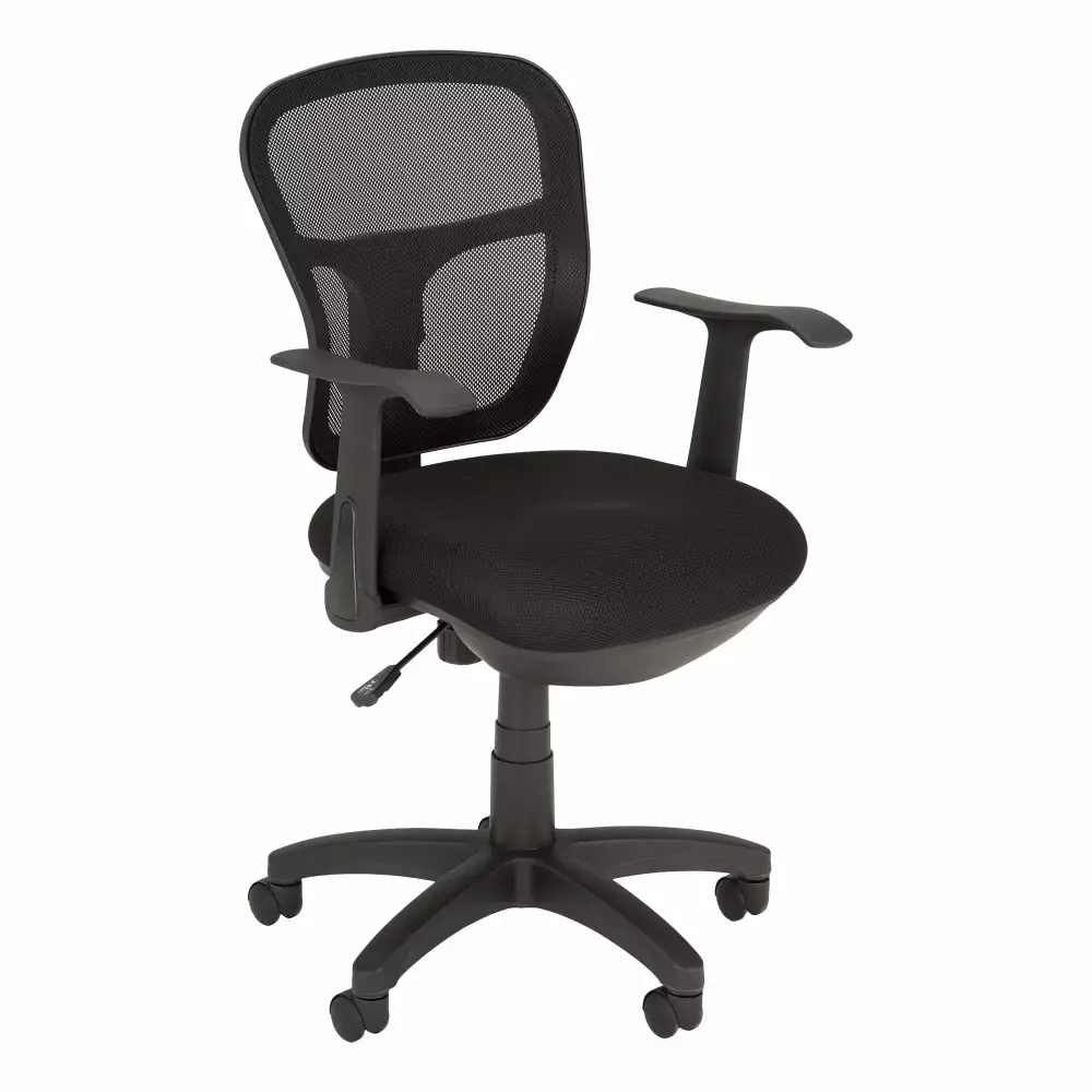 Norwood Commercial Furniture Office Task Chair Mesh Back & Seat Black Ergonomic Work Chair Norwood Commerical Furniture