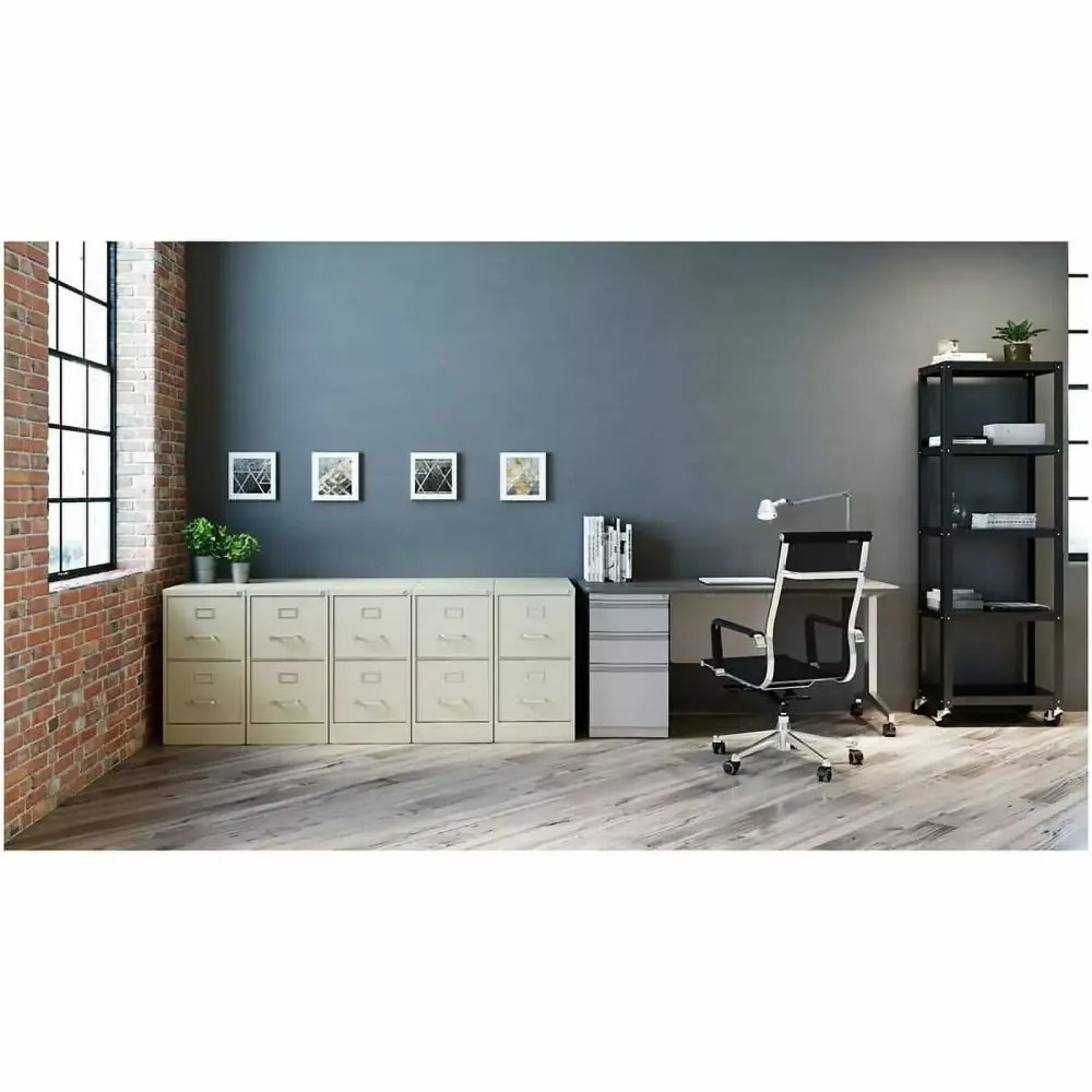 Scranton & Co 26.5 Deep Commercial Grade 2 Drawer Letter File Cabinet Putty