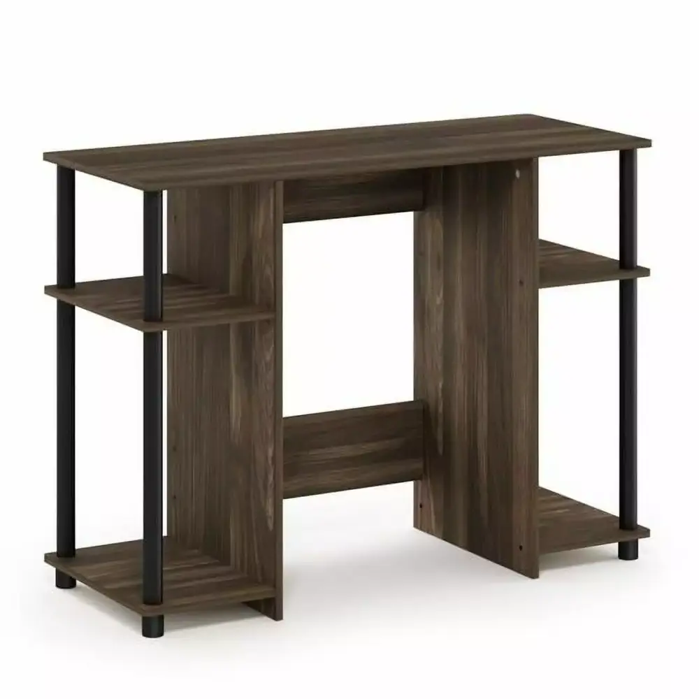 15112 JAYA Compact Computer Study Desk Columbia Walnut & Black Lauren Ralph Lauren