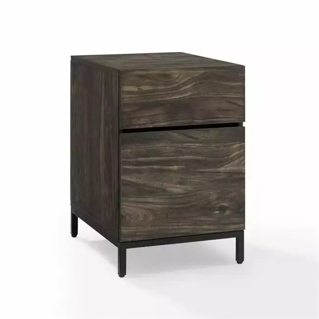 15.75 x 19.50 x 23.88 Inch Jacobsen File Cabinet Brown KD Aparador