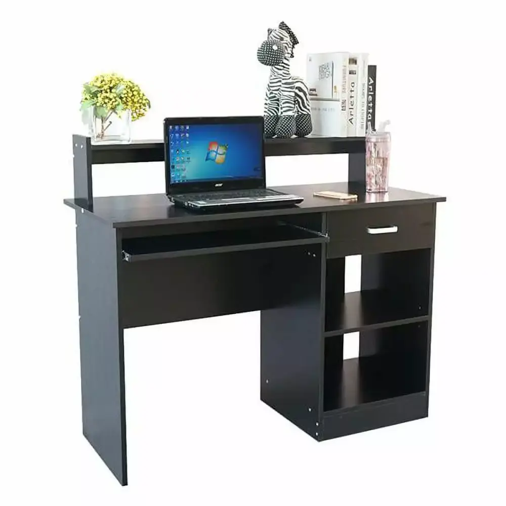 General Style Modern E1 15MM Chipboard Computer Desk Black YTTX