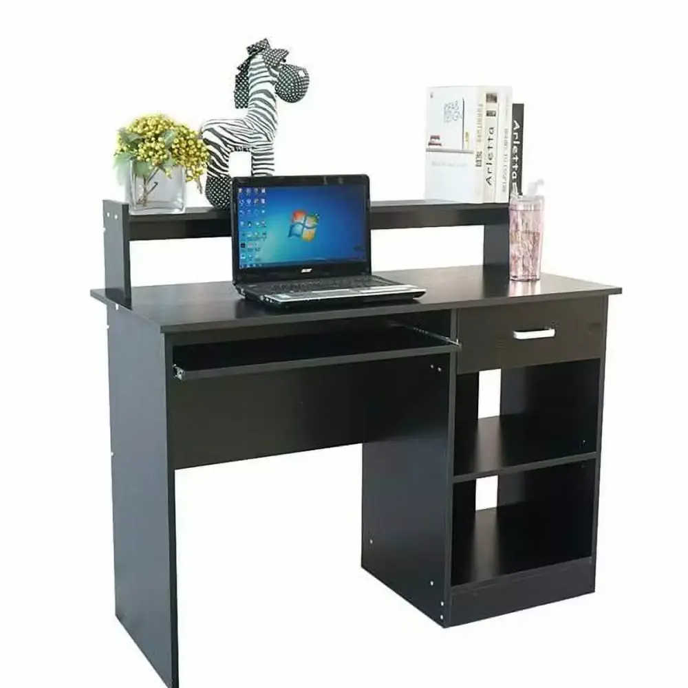 General Style Modern E1 15MM Chipboard Computer Desk Black YTTX