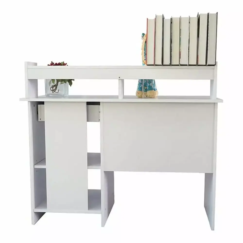 General Style Modern E1 15MM Chipboard Computer Desk White Compact Workspace YTTX