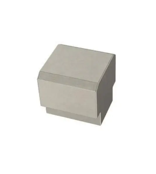 Liberty Tapered Edge 1 . (25mm) Satin Nickel Cabinet Knob