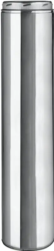 Selkirk 208148 Chimney Pipe, 8 ID, 10 OD, 48 L, Stainless Alloy