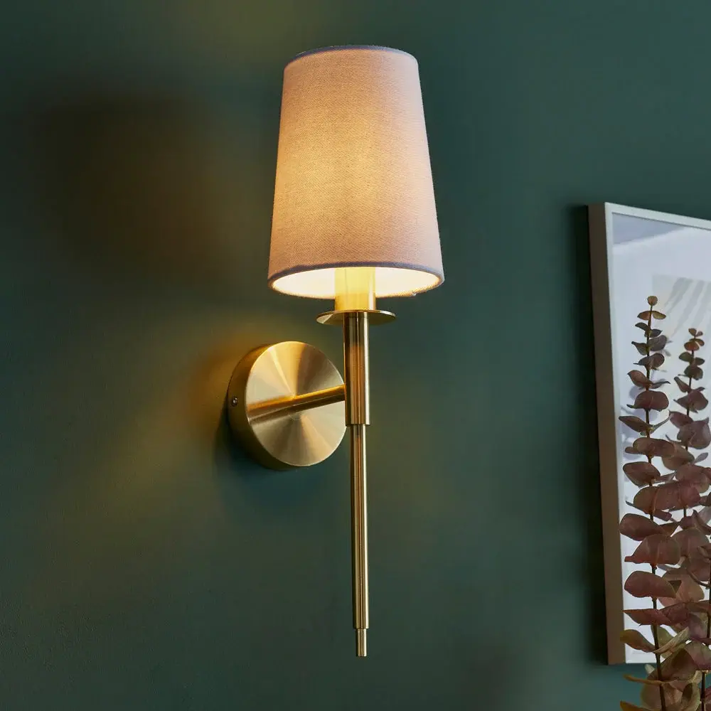 Sadie Wall Light - Brushed Warm alloy