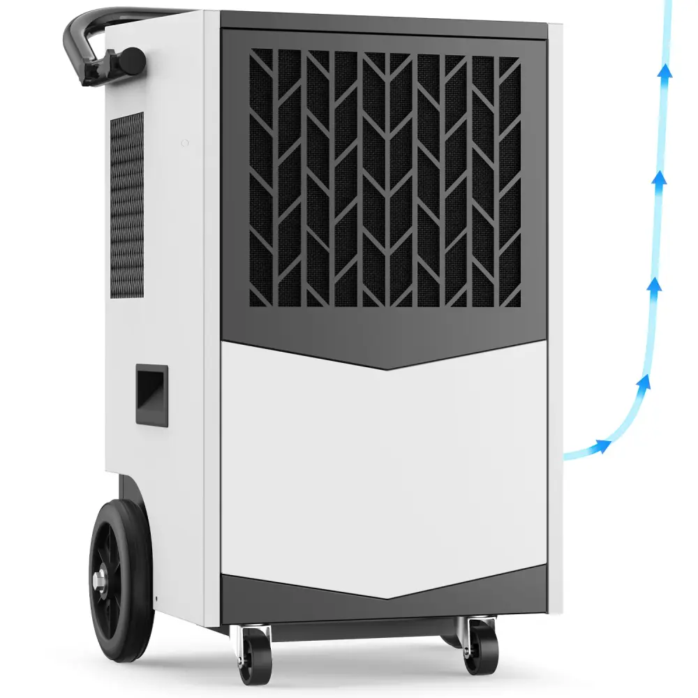 Low Temperature AVAHUM Commercial Dehumidifier, 160 Pints Generous Dehumidifier Pump Drain Hose, Up to 7,000 sq. ft, Crawl...