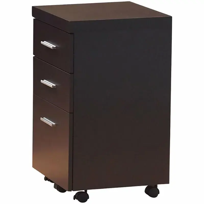 Home Square 3-Piece Office Set Writing Desk Chair and Mobile File Cabinet