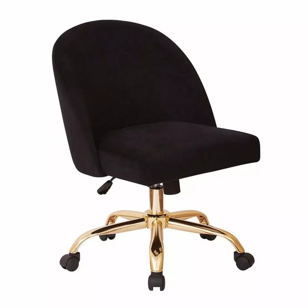 Scranton & Co Mid Back Desk Chair Black
