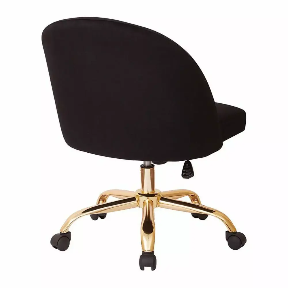 Scranton & Co Mid Back Desk Chair Black