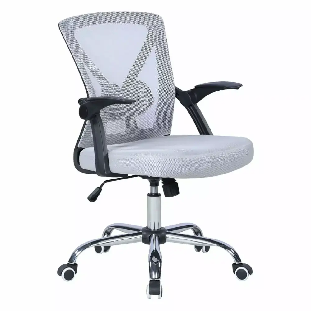 Home Square 2 Piece Set Computer Desk and Mesh Ergonomic Computer Chair