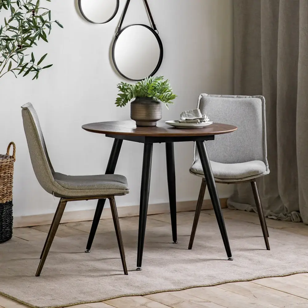 Aston Round Dining Table - Walnut