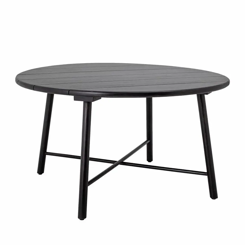 Lope Round Dining Table - Midnight Acacia Wood