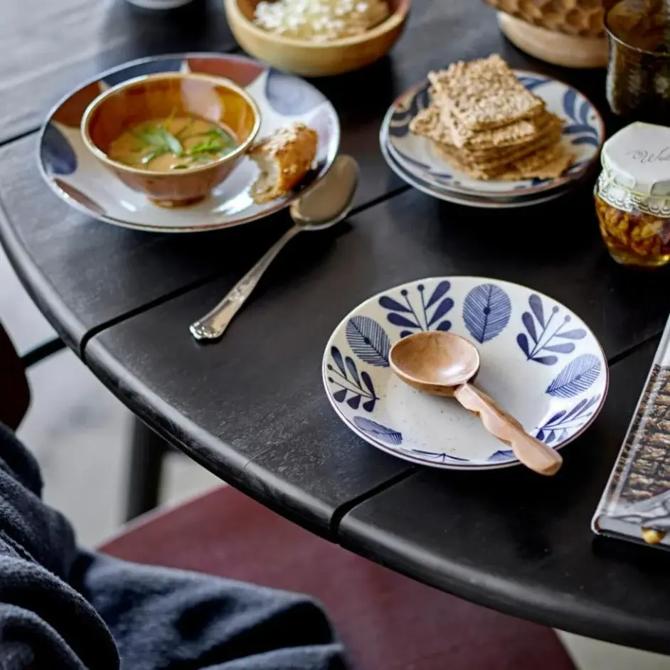 Lope Round Dining Table - Midnight Acacia Wood