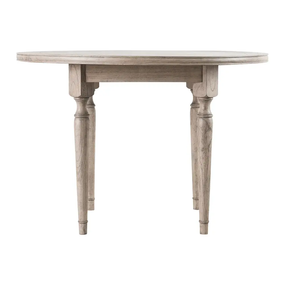 Rustique 4 Seater Round Dining Table - Genuine
