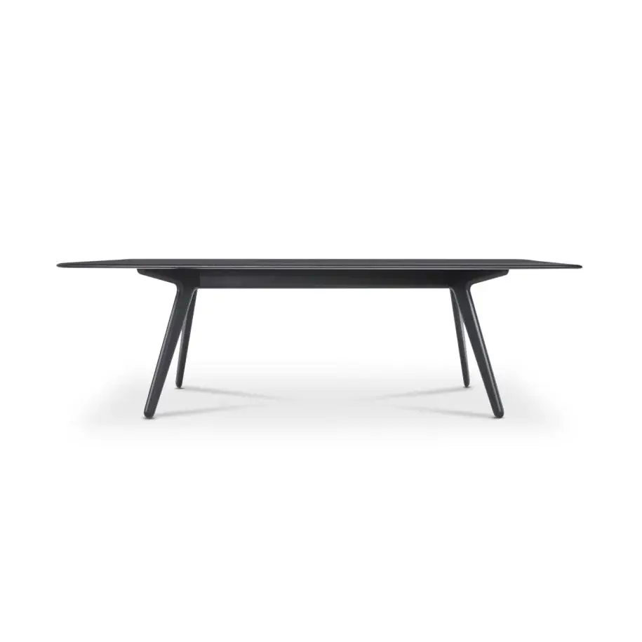 Slab Dining Table - Onyx - 12 Piece Set