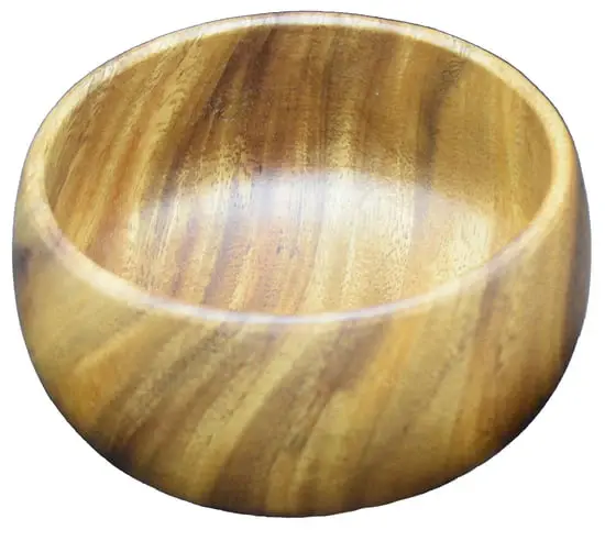 Acacia Calabash Bowl, 6" x 3", Modest Salad Bowl