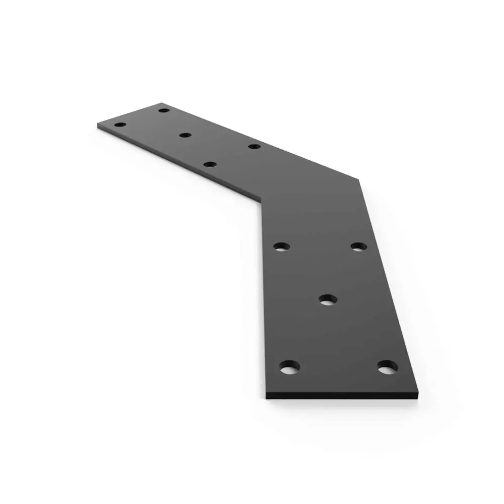 45° Connector Plate 3/16" Robust, 9-1/2" x 9-1/2" x 3"